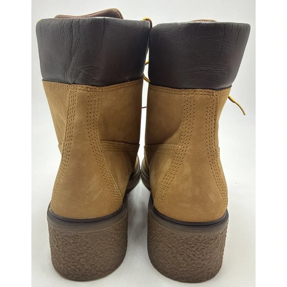 Timberland Women's Brinda 6 Inch Wheat Nubuck Lace Up Boots A1KLL Size 8.5
